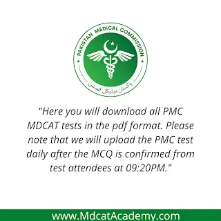 PMC Paid MDCAT Mock Tests 2021 In PDF | Free Download
