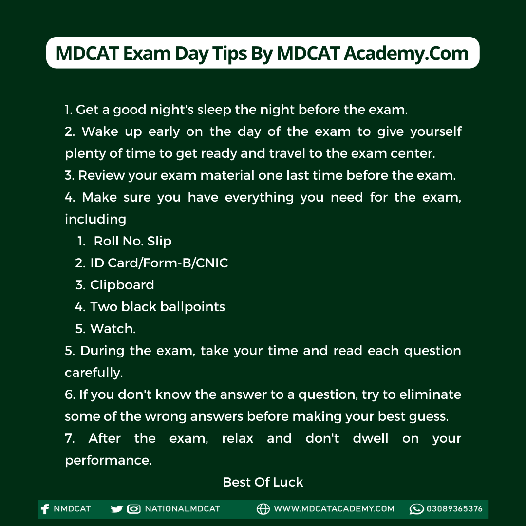 mdcat tips and tricks