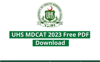 UHS MDCAT 2023 Paper in PDF: Download Now