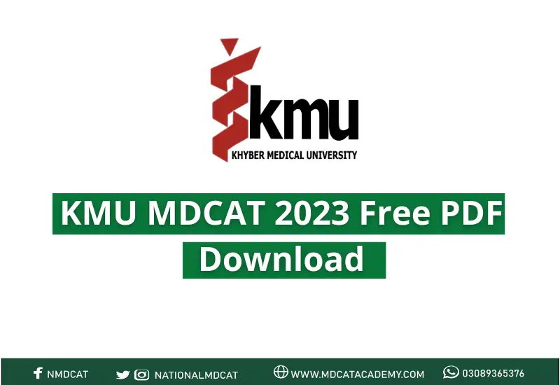 KMU MDCAT 2023 Free PDF